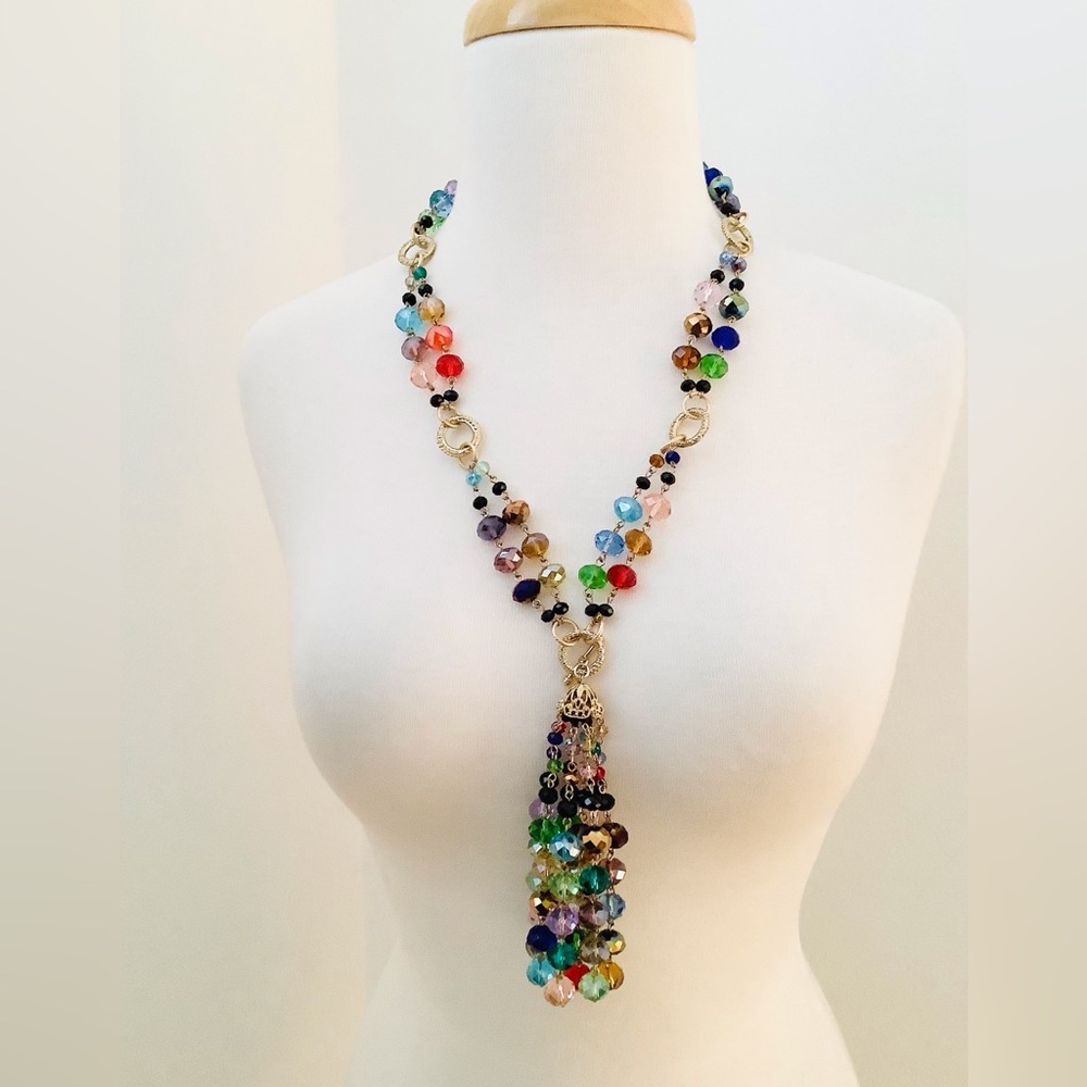RARE JOAN RIVERS SWAROVSKI CRYSTAL CONVERTIBLE NECKLACE - Picture 2 of 4
